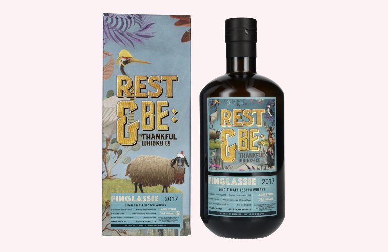 Rest & Be Thankful Finglassie 5 Years Old Single Malt 2017 46% Vol. 0,7l in Giftbox
