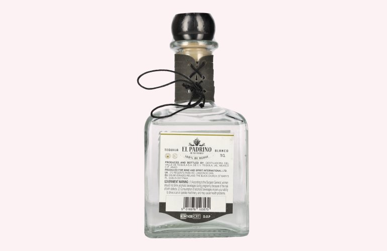 El Padrino Tequila BLANCO 100% Puro de Agave 40% Vol. 0,7l