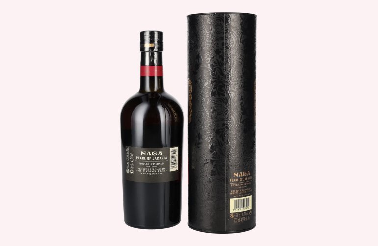 Naga Pearl of Jakarta Triple Cask Aged Small Batch 2019 42,7% Vol. 0,7l en boîte cadeau