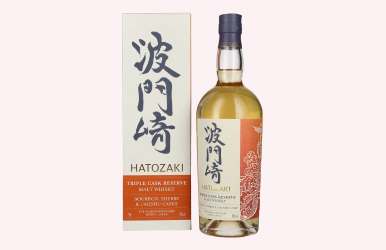 Hatozaki Triple Cask Reserve Malt Whisky 46% Vol. 0,7l en boîte cadeau