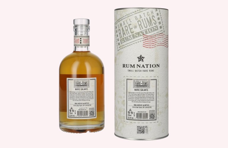 Rum Nation Rare Rums MARIE GALANTE Guadeloupe 2017/2025 55,4% Vol. 0,7l in geschenkverpakking