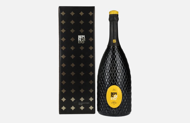 Bepin De Eto Prosecco Superiore Extra Dry Millesimato DOCG 2024 11,5% Vol. 1,5l en boîte cadeau