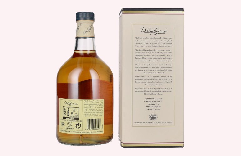 Dalwhinnie 15 Years Old Highland Single Malt Scotch Whisky 43% Vol. 1l in Geschenkbox