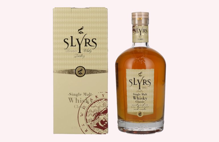 Slyrs CLASSIC Bavarian Single Malt Whisky 43% Vol. 0,7l in geschenkverpakking