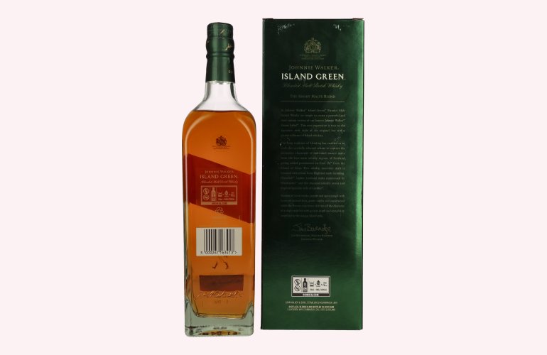 Johnnie Walker ISLAND GREEN Blended Malt Scotch Whisky Select Release 43% Vol. 1l in geschenkverpakking