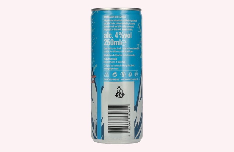 Gschpusi Skiwasser avec Schuss 4% Vol. 0,25l Dose Pfand