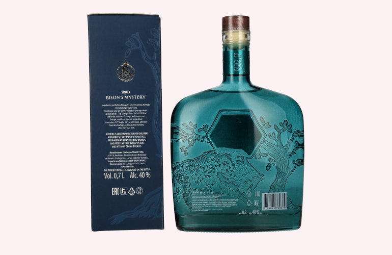 Bison's Mystery Vodka 40% Vol. 0,7l in Geschenkbox