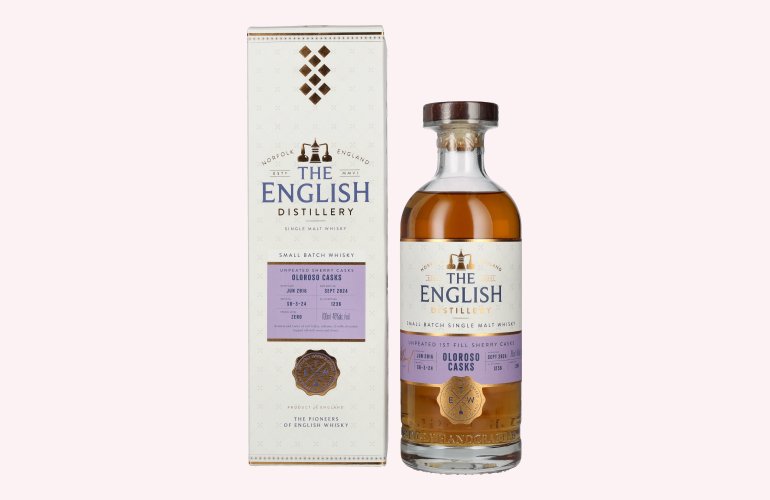The English Distillery Oloroso Casks Small Batch Single Malt Whisky 46% Vol. 0,7l in geschenkverpakking