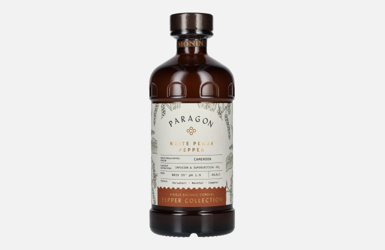 Monin Paragon WHITE PENJA PEPPER Single Botanic Cordial Pepper Collection 0,485l