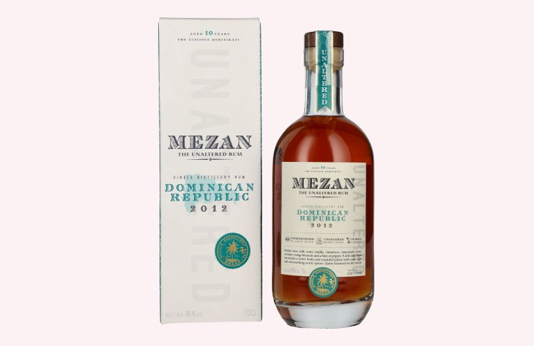 Mezan The Unaltered Rum Dominican Republic 2012 46% Vol. 0,7l in Geschenkbox