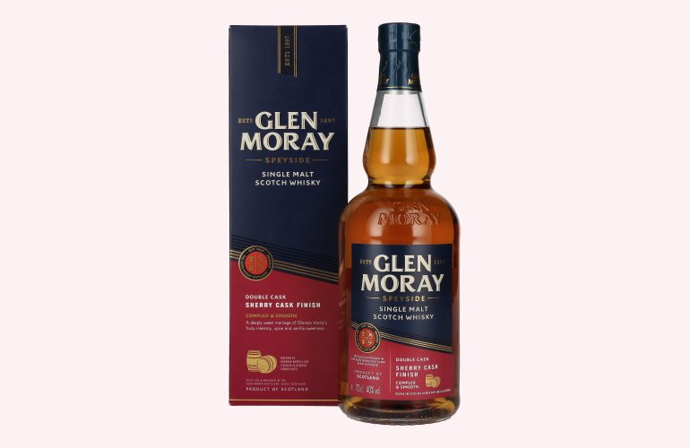 Glen Moray Double Cask Sherry Cask Finish 40% Vol. 0,7l in geschenkverpakking