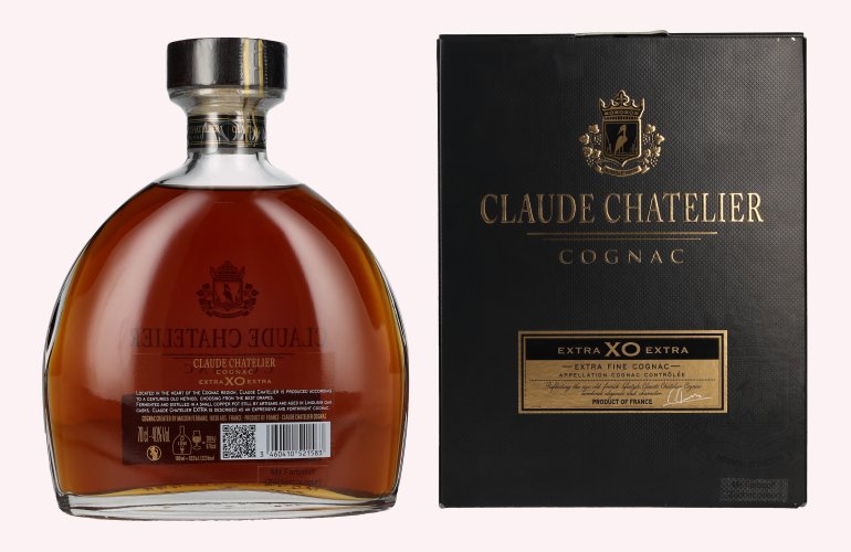 Claude Chatelier Extra XO Extra Fine Cognac 40% Vol. 0,7l en boîte cadeau