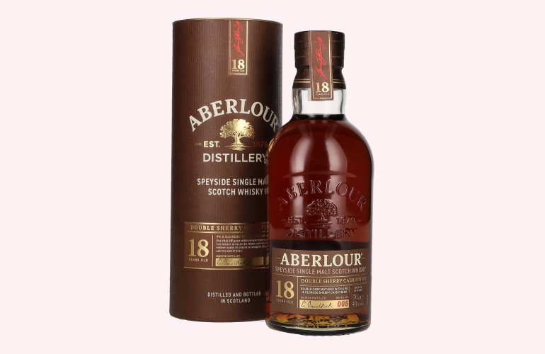 Aberlour 18 Years Old Double Sherry Cask Finish Batch No. 005 43% Vol. 0,7l in geschenkverpakking