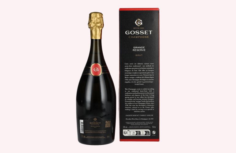 Gosset Champagne Grande Réserve Brut 12% Vol. 0,75l in Geschenkbox