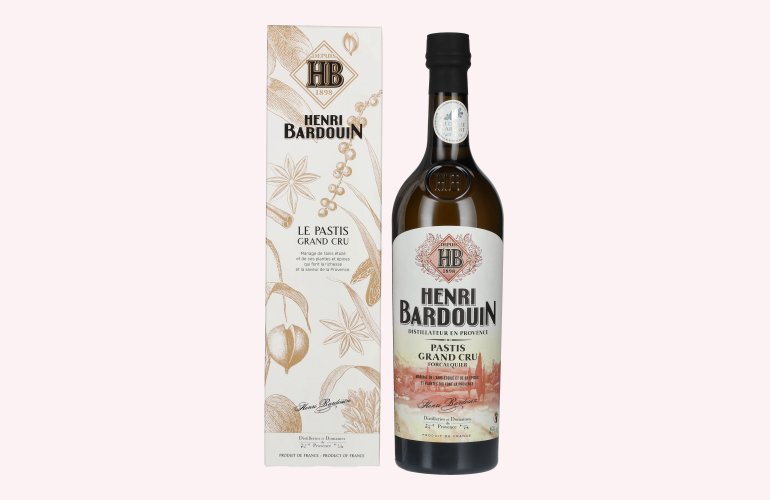 Henri Bardouin Le Pastis Grand Cru 45% Vol. 0,7l in Geschenkbox