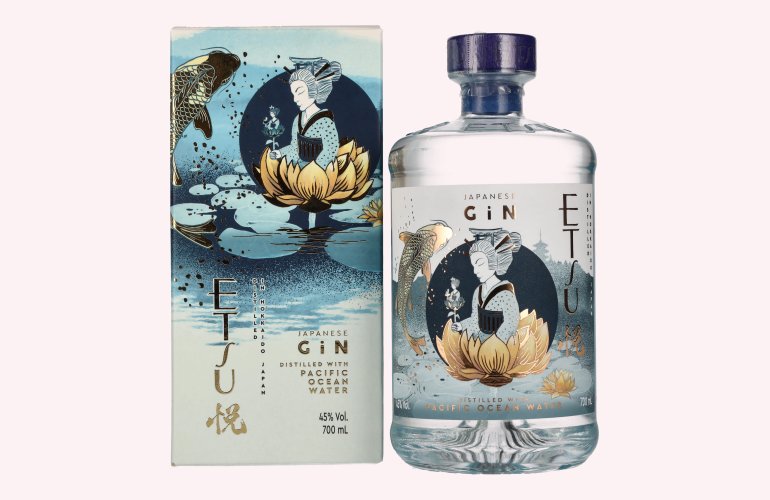 Etsu Japanese Gin PACIFIC OCEAN WATER 45% Vol. 0,7l in geschenkverpakking