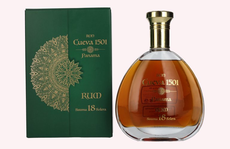 Ron Cueva 1501 Sistema 18 Solera Panama Rum 40% Vol. 0,7l in geschenkverpakking