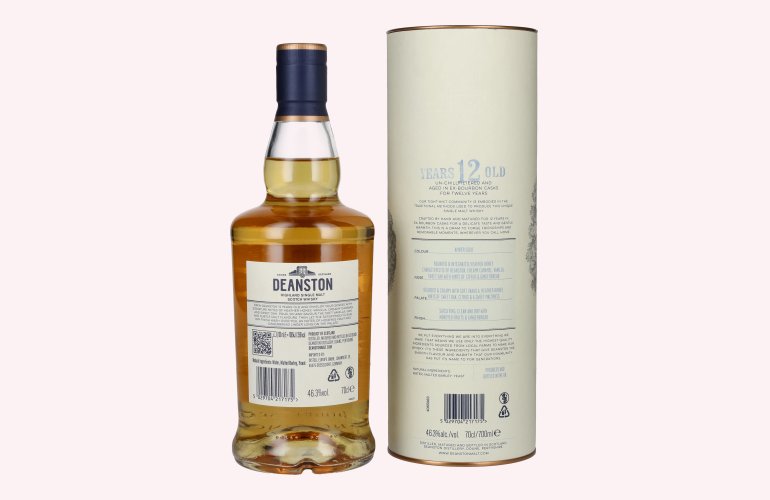 Deanston 12 Years Old Highland Single Malt 46,3% Vol. 0,7l in geschenkverpakking