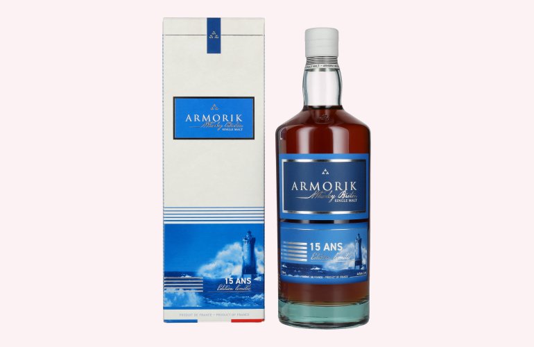 Armorik 15 Ans Whisky Breton Single Malt Edition Limitée 46% Vol. 0,7l in Giftbox