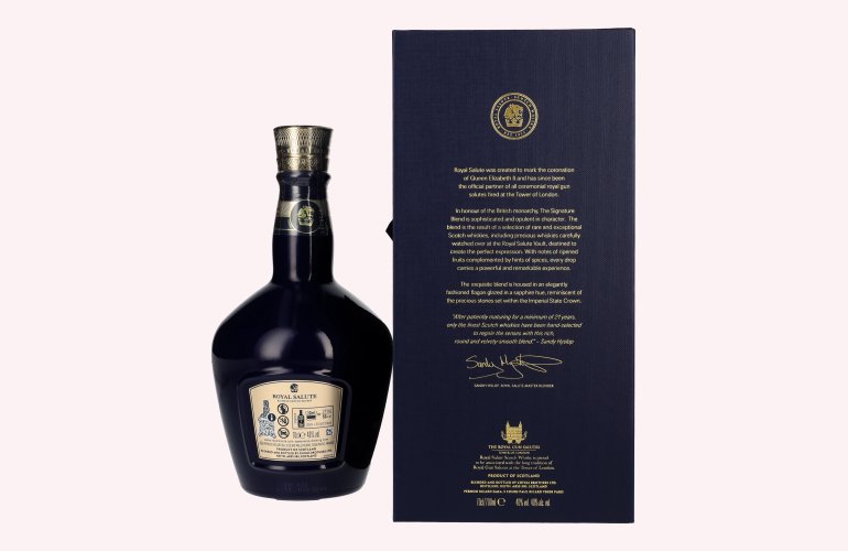 Royal Salute 21 Years Old THE SIGNATURE BLEND 40% Vol. 0,7l in Giftbox
