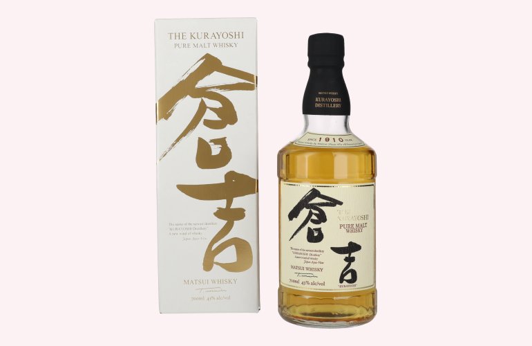 Matsui Whisky THE KURAYOSHI Pure Malt Whisky 43% Vol. 0,7l en boîte cadeau