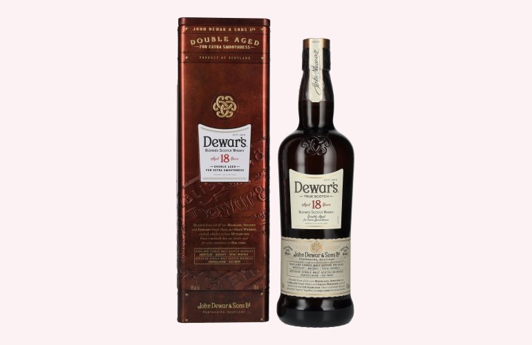 Dewar's 18 Years Old Double Aged Blended Scotch Whisky 40% Vol. 0,7l in Tinbox