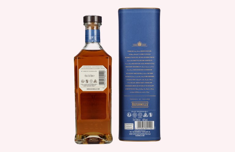 Bushmills 12 Years Old Single Malt Irish Whiskey 40% Vol. 0,7l in Geschenkbox