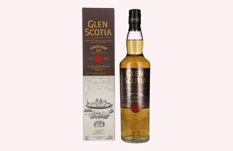 Glen Scotia Campbeltown SAGA WHISKYPOLIS Release No. 1 50% Vol. 0,7l in geschenkverpakking