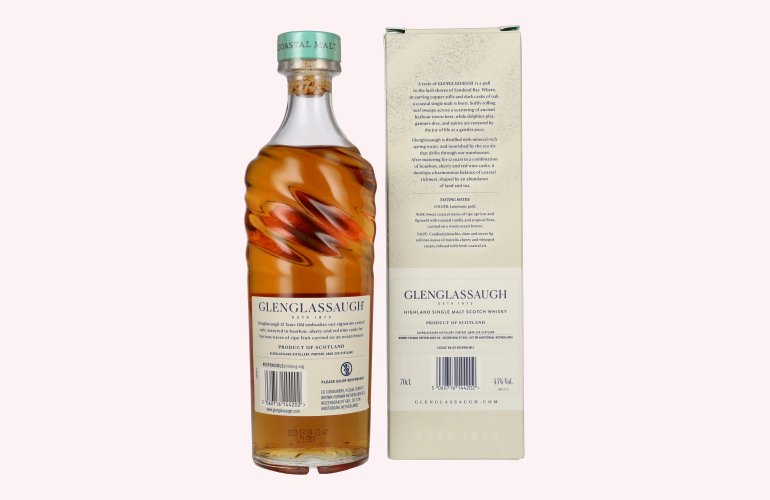 Glenglassaugh 12 Years Old Highland Single Malt Scotch Whisky 45% Vol. 0,7l in geschenkverpakking