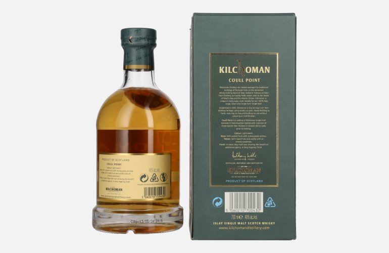 Kilchoman COULL POINT Islay Single Malt Scotch Whisky 46% Vol. 0,7l en boîte cadeau