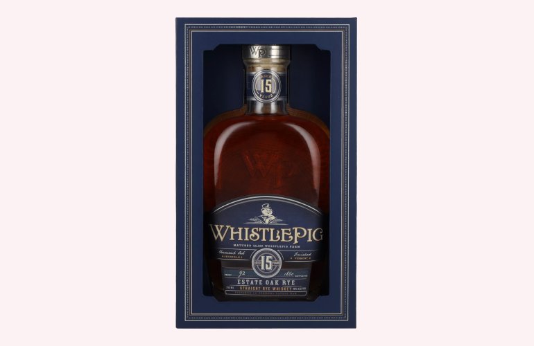 WhistlePig 15 Years Old ESTATE OAK RYE Whiskey 46% Vol. 0,7l in Giftbox
