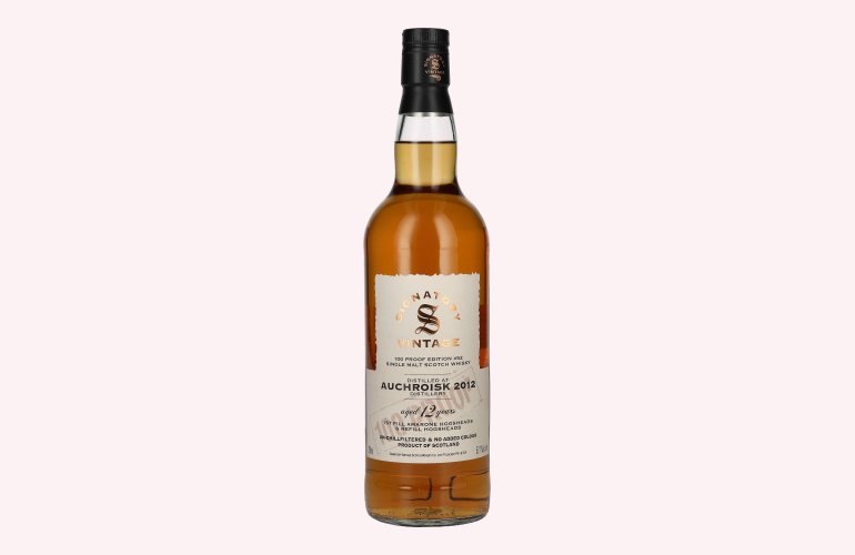 Signatory Vintage 100 Proof Edition AUCHROISK 12 Years Old Single Malt #52 2012 57,1% Vol. 0,7l