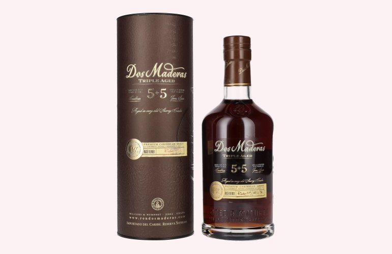 Dos Maderas PX 5+5 Years Old Triple Aged Spirit Drink 40% Vol. 0,7l in Geschenkbox