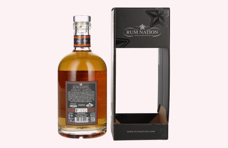 Rum Nation Jamaica 5 Years Old Pot Still Rum Cask Strength Oloroso Cask 2017/2023 57,8% Vol. 0,7l in Giftbox