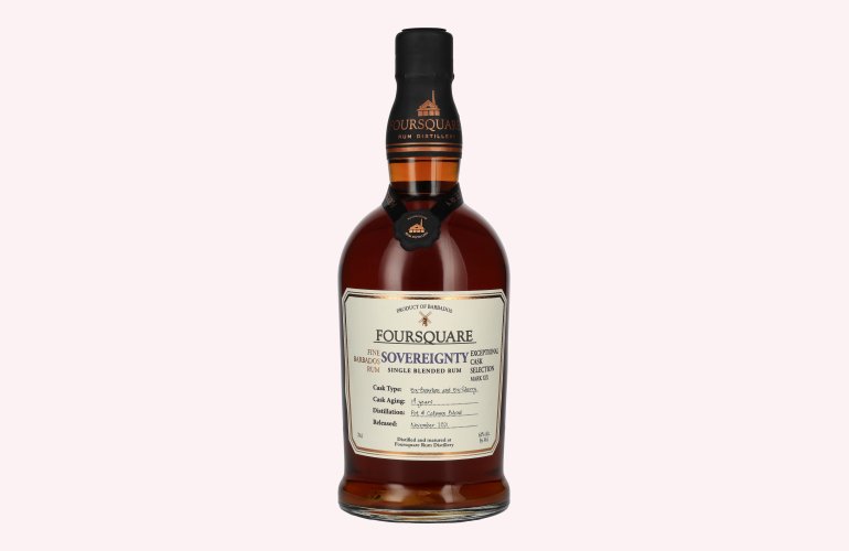Foursquare 14 Years Old SOVEREIGNTY Single Blended Rum 62% Vol. 0,7l