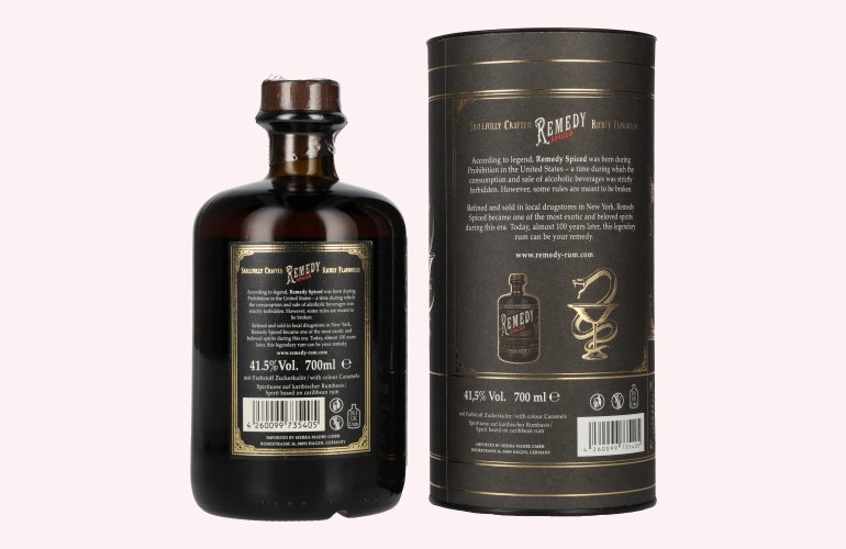 Remedy Spiced Spirit Drink Golden 1920s Edition 41,5% Vol. 0,7l in Giftbox