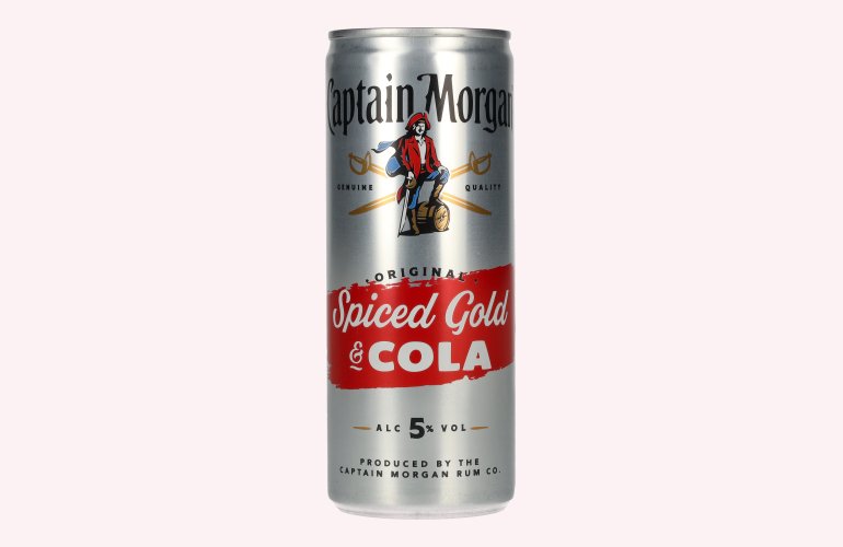 Captain Morgan Original Spiced Gold & Cola 5% Vol. 12x0,25l Dosen Pfand