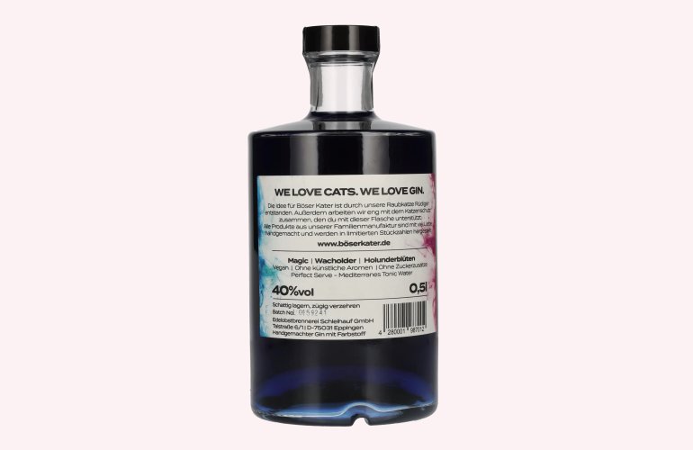 BÖSER KATER Handcrafted Two Faced Gin 40% Vol. 0,5l