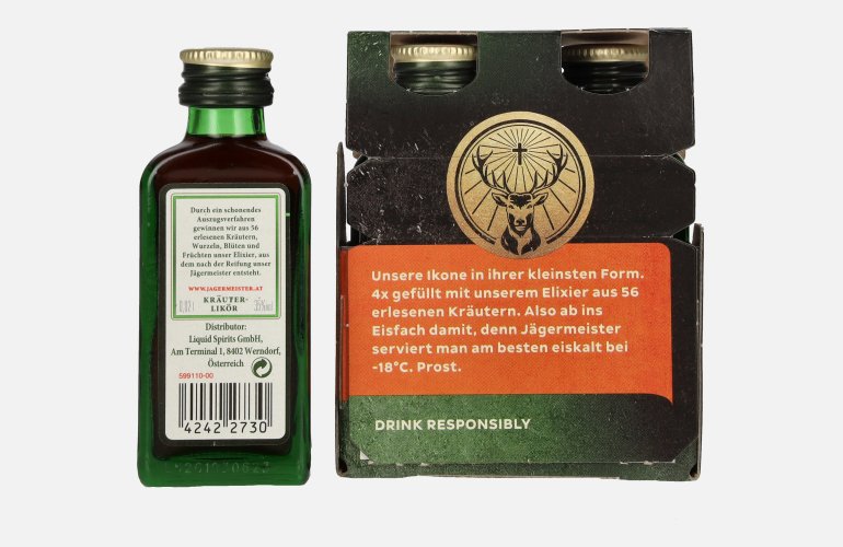 Jägermeister 35% Vol. 4x0,02l