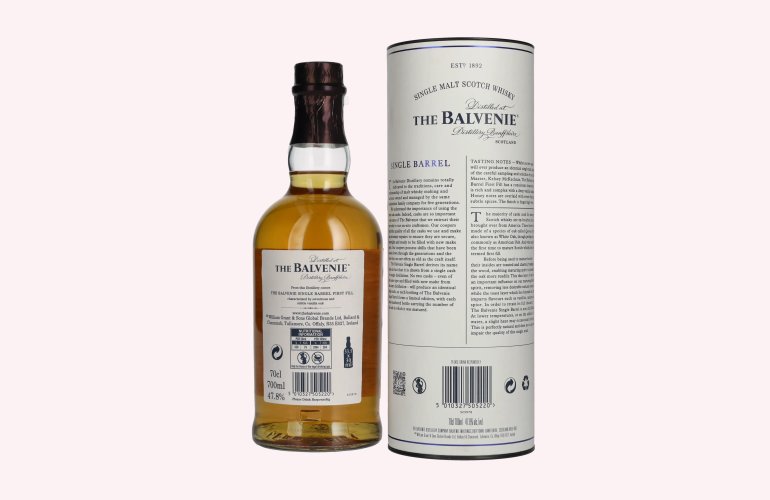 The Balvenie 12 Years Old Single Barrel First Fill 47,8% Vol. 0,7l in Giftbox