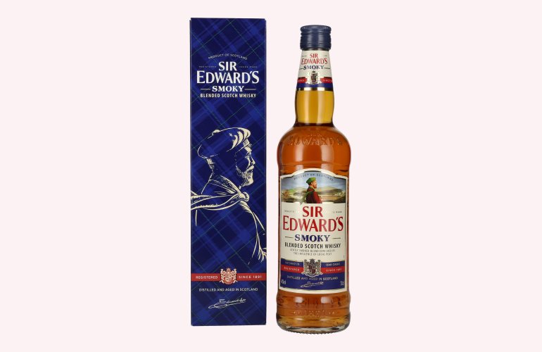 Sir Edward's SMOKY Blended Scotch Whisky 40% Vol. 0,7l in Giftbox