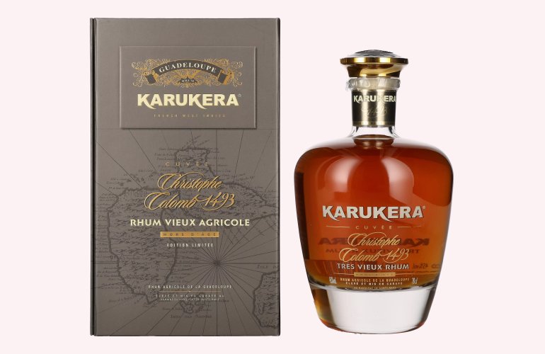 Karukera Cuvée Christophe Colomb 1493 Tres Vieux Rhum Hors d´Age 45% Vol. 0,7l in Giftbox