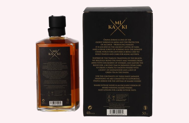 KAMIKI Intense Wood Blended Malt Whisky 48% Vol. 0,5l in geschenkverpakking