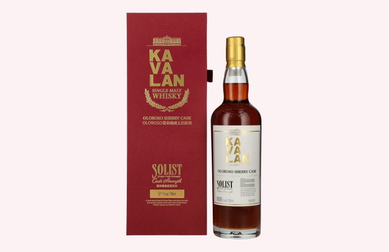 Kavalan SOLIST Single Malt Whisky Oloroso Sherry Cask 57,1% Vol. 0,7l in Geschenkbox