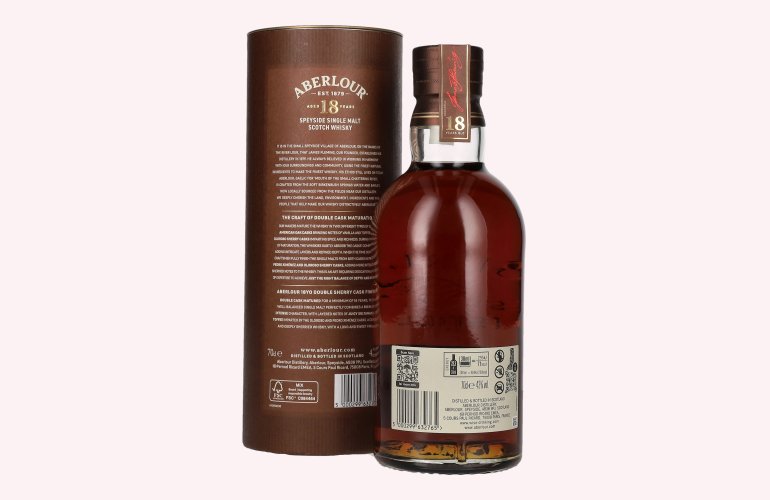 Aberlour 18 Years Old Double Sherry Cask Finish Batch No. 005 43% Vol. 0,7l en boîte cadeau