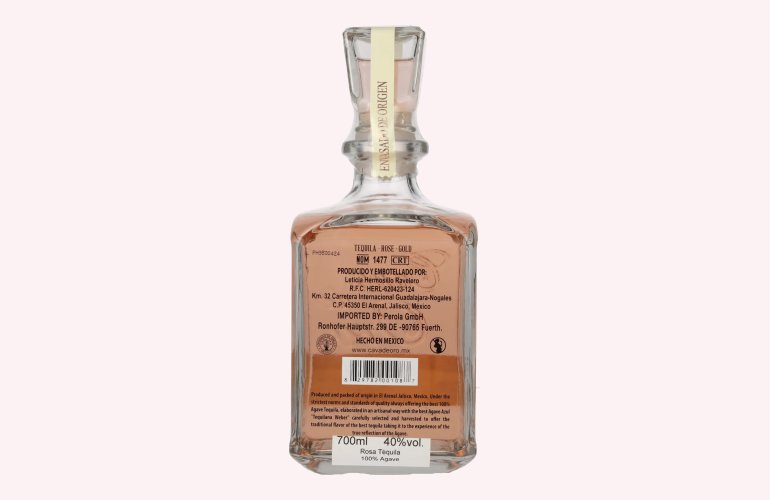 Gran Cava de Oro Tequila ROSA 100% de Agave Azul 40% Vol. 0,7l