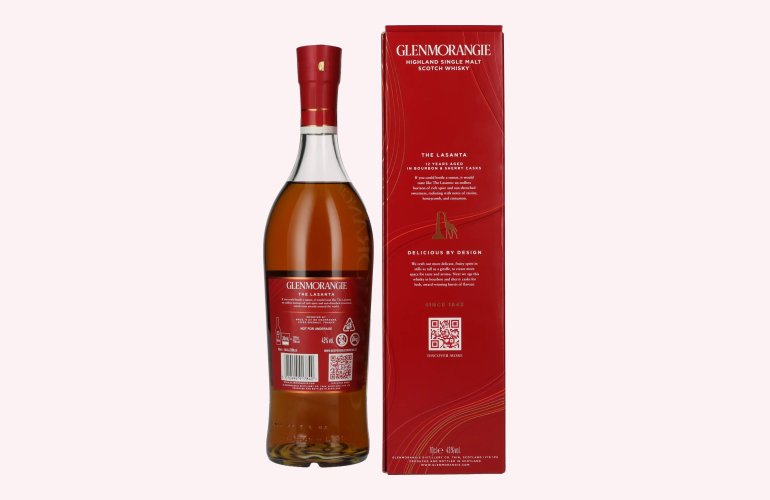 Glenmorangie THE LASANTA 12 Years Old Highland Single Malt 43% Vol. 0,7l en boîte cadeau
