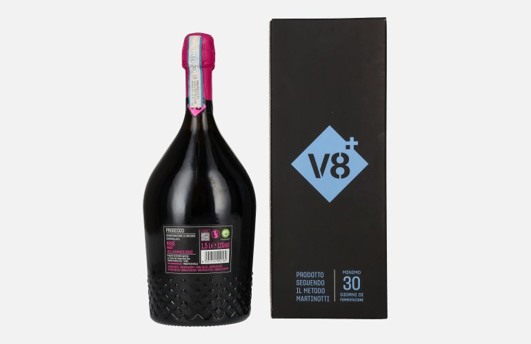V8+ LELE Prosecco Rosé Brut Millesimato DOC 2022 11% Vol. 1,5l in Giftbox