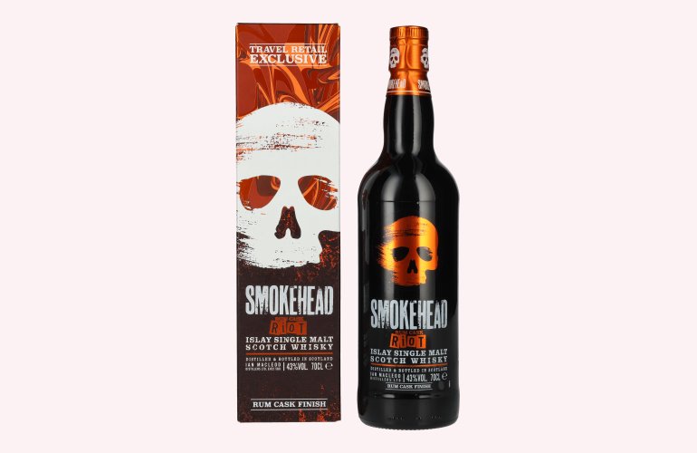 Smokehead RUM RIOT Islay Single Malt Scotch Whisky 43% Vol. 0,7l in Geschenkbox