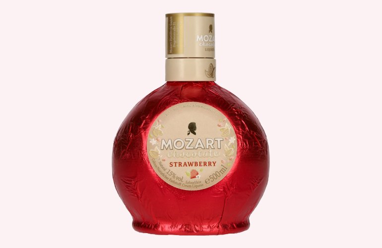 Mozart Chocolate Strawberry Sahnelikör 15% Vol. 0,5l